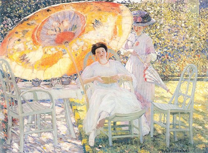Frederick Carl Frieseke The Garden Parasol